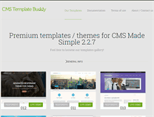 Tablet Screenshot of cmstemplatebuddy.com